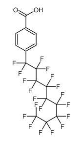 4-(1,1,2,2,3,3,4,4,5,5,6,6,7,7,8,8,9,9,9-nonadecafluorononyl)benzoic acid结构式