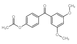 4-ACETOXY-3',5'-DIMETHOXYBENZOPHENONE structure