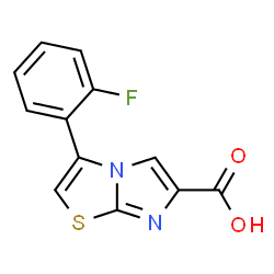 3-(2-FLUOROPHENYL)IMIDAZO[2,1-B]THIAZOLE-6-CARBOXYLIC ACID结构式