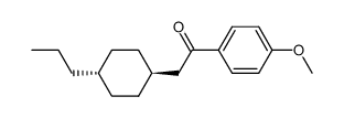 1-(4-Methoxy-phenyl)-2-(4-propyl-cyclohexyl)-ethanone结构式