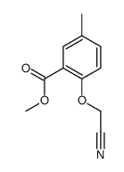 methyl 2-(cyanomethoxy)-5-methylbenzoate Structure