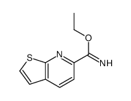 ethyl thieno[2,3-b]pyridine-6-carboximidate结构式