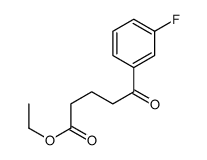 ETHYL 5-(3-FLUOROPHENYL)-5-OXOVALERATE Structure