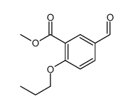 methyl 5-formyl-2-propoxybenzoate结构式