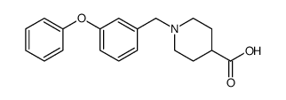 4-Piperidinecarboxylic acid, 1-[(3-phenoxyphenyl)methyl]结构式