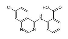 2-[(7-chloroquinazolin-4-yl)amino]benzoic acid Structure