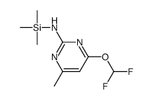 4-(difluoromethoxy)-6-methyl-N-trimethylsilylpyrimidin-2-amine结构式