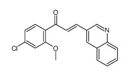 1-(4-chloro-2-methoxyphenyl)-3-quinolin-3-ylprop-2-en-1-one Structure
