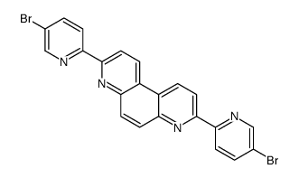 3,8-bis(5-bromopyridin-2-yl)-4,7-phenanthroline结构式