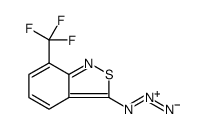 2,1-Benzisothiazole, 3-azido-7-(trifluoromethyl)结构式