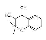 2,2-dimethyl-3,4-dihydrochromene-3,4-diol结构式