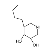 (3R,4R,5S)-5-butylpiperidine-3,4-diol结构式