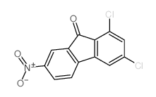 9H-Fluoren-9-one,1,3-dichloro-7-nitro-结构式