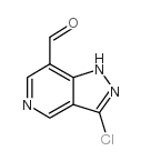 3-氯-1H-吡唑并[4,3-c]吡啶-7-甲醛结构式