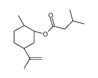 (1alpha,2beta,5alpha)-5-isopropenyl-2-methylcyclohexyl isovalerate结构式