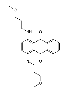 1,4-bis[(3-methoxypropyl)amino]anthraquinone结构式