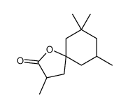 3,7,7,9-tetramethyl-1-oxaspiro[4.5]decan-2-one结构式
