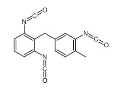 1,3-diisocyanato-2-[(3-isocyanato-4-methylphenyl)methyl]benzene结构式