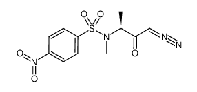 N-methyl-N-nosyl-L-alanyldiazomethane结构式
