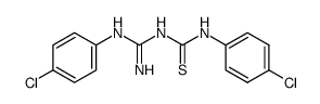 N-(4-chloro-phenyl)-N'-(4-chloro-phenylcarbamimidoyl)-thiourea结构式