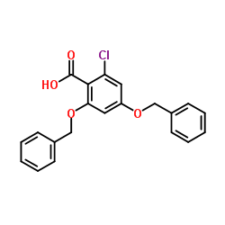 2,4-Bis(benzyloxy)-6-chlorobenzoic acid Structure