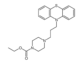 4-(3-phenothiazin-10-yl-propyl)-piperazine-1-carboxylic acid ethyl ester结构式