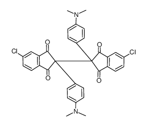 2,2'-bis<5-chloro-2-(4''-dimethylaminophenyl)indan-1,3-dione>结构式