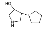 (3S,4S)-4-pyrrolidin-1-ylpyrrolidin-3-ol structure