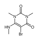 5-bromo-1,3-dimethyl-6-methylamino-1H-pyrimidine-2,4-dione Structure