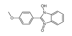 1-hydroxy-2-(4-methoxyphenyl)-3-oxidobenzimidazol-3-ium Structure