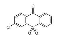 3-chloro-10,10-dioxothioxanthen-9-one结构式