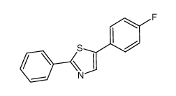 5-(4-fluorophenyl)-2-phenylthiazole结构式