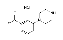 1-(3-difluoromethylphenyl)piperazine hydrochloride Structure
