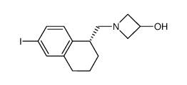 1-((R)-6-iodo-1,2,3,4-tetrahydro-naphthalen-1-ylmethyl)-azetidin-3-ol Structure