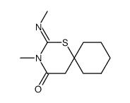 3-methyl-2-methylimino-1-thia-3-aza-spiro[5.5]undecan-4-one Structure