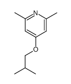 4-isobutoxy-2,6-dimethyl-pyridine Structure