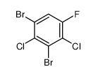 1,3-dibromo-2,4-dichloro-5-fluorobenzene Structure