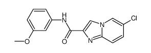 6-Chloro-N-(3-methoxyphenyl)imidazo[1,2-a]pyridine-2-carboxamide结构式