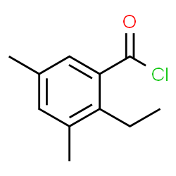 Benzoyl chloride, 2-ethyl-3,5-dimethyl- (6CI) structure