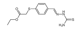 4--phenylmercapto-essigsaeure-aethylester Structure