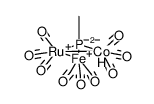 [μ3-PCH3(Ru(CO)3)(Fe(CO)3)(CoH(CO)3)] Structure