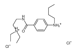 2-[[4-(butylazaniumyl)benzoyl]amino]ethyl-diethylazanium,dichloride结构式