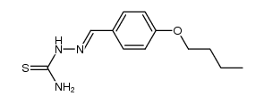 4-butoxy-benzaldehyde-thiosemicarbazone结构式