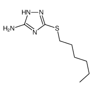 3-hexylsulfanyl-1H-1,2,4-triazol-5-amine Structure
