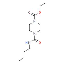 ETHYL 4-(N-BUTYLCARBAMOYL)PIPERAZINECARBOXYLATE结构式