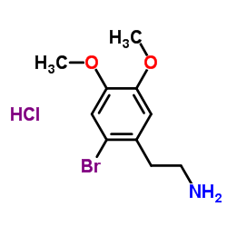 2-bromo-4,5-Dimethoxyphenethylamine (hydrochloride)结构式