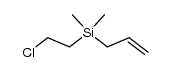 6-chloro-4,4-dimethyl-4-sila-1-hexene Structure