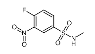 4-氟-N-甲基-3-硝基苯磺酰胺结构式