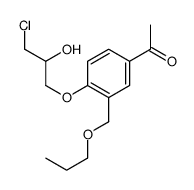 1-[4-(3-chloro-2-hydroxypropoxy)-3-(propoxymethyl)phenyl]ethanone结构式