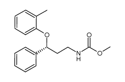 methyl (3R)-3-(2-methylphenoxy)-3-phenylpropylcarbamate结构式